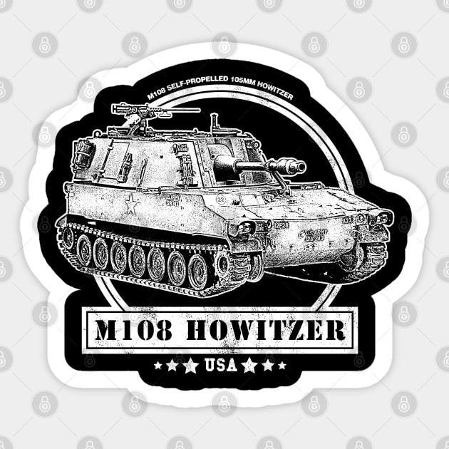 M108 Howitzer Sticker by rycotokyo81